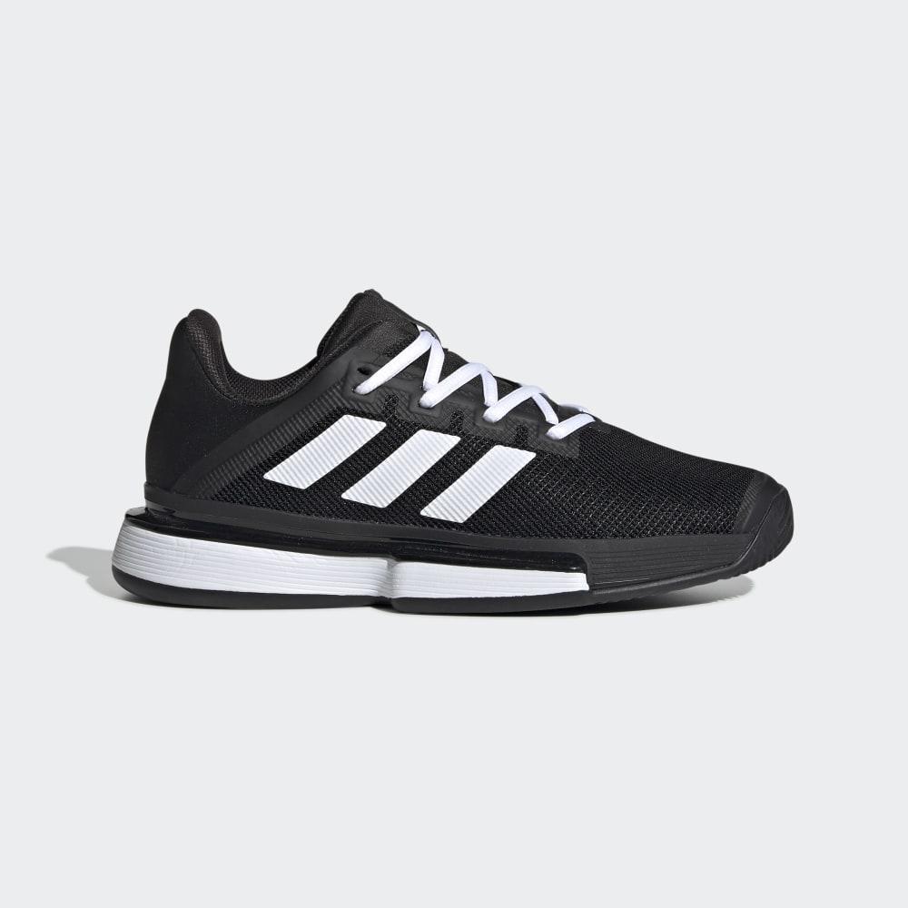 Adidas Women's SoleMatch Bounce Tennis Shoes Black/White Ireland EG1137